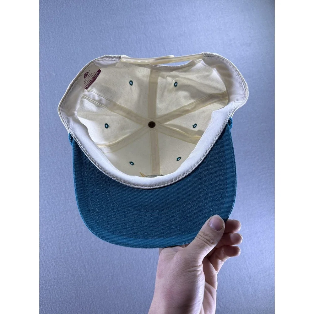 VTG Envirotech YoungAn Hat Snap Back Mens One Size Blue‎ White Rope Logo Twill